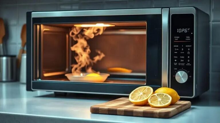 How to get burnt smell out of microwave quickly and effectively